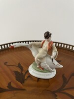 ANTIK HERENDI PORCELÁN, KIS LUDAS MATYI SZOBOR
