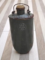 1.világháborús, BGB Brunn városában készült, zománcozott katonai kulacs 1913-ből. F26