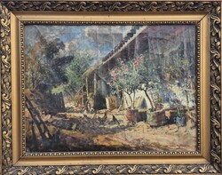 Újváry Ferenc / Leanderes parasztudvar