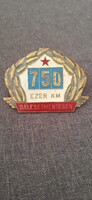 750000 km balesetmentesen plakett