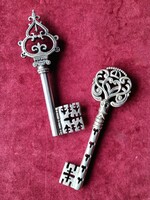 Two antique silver keys, unlocking a world of light and beauty