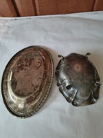 Antique silver-plated sideboard with small tray