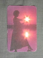 Kártyanaptár,Nyíregyháza ÁFÉSZ,Kelet áruház,női modell, 1984  (6)
