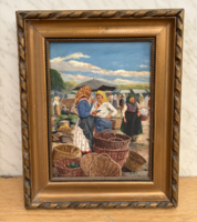 Pállya Carolus (1875-1930) At the fair