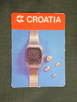 Kártyanaptár,Horvátország,Croatia,Citizen kvarc karóra, 1984  (6)