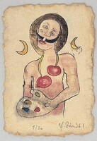 Ef Zámbó István 15,5 x 10,5 cm computer print, merített papír