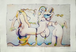 Ef Zámbó István - Az erotika anatómiája 41 x 59 cm computer print, merített papír