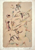 Ef Zámbó István - Az erotika anatómiája 42 x 30 cm computer print, merített papír