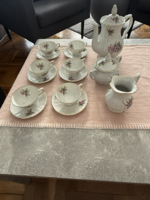 Vintage porcelán kávés/teás készlet – 6 személyes