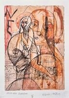 Ef Zámbó István - Vajda után szabadon 42 x 30 cm computer print, merített papír