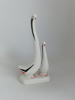 Aquincum porcelán Art deco liba pár!