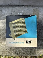 TAI table fan in original box, with receipt
