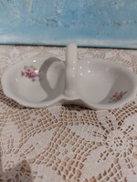 Zsolnay beautiful rose-patterned, floral spice jar, salt cellar