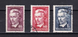1949 Petőfi Sándor Pecsételt Bélyegsor