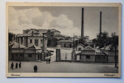 Képeslap, Szerencs, Cukorgyár 1938 Barasits