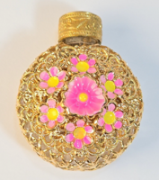 Beautiful vintage/antique perfume bottle with copper fittings