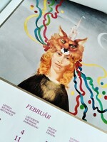 Szász Endre festőművész műveivel illusztrált falinaptár