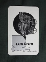 Kártyanaptár,MN,Néphadseregünk haditechnikája,lokátor,grafikai, 1974  (6)
