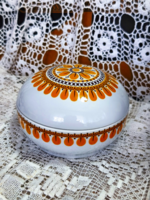 Retró Alföldi porcelán ékszertartó doboz – Gabriella mintás bonbonier