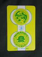 Kártyanaptár,Debrecen ÁFÉSZ,vedéglátó,Pulykakakas étterem, 1981  (6)