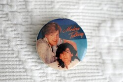 Modern Talking kitűző , jelvény , 1980-as évek popzene , Thomas Anders , Dieter Bohlen , trafikáru