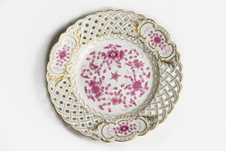 Meissen porcelán dísztányér