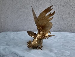 Nagyméretű aranyozott harcoló fajd kakas