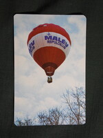 Kártyanaptár,MALÉV,Magyar légitársaság,repülőklub,hőlégballon, 1980  (6)