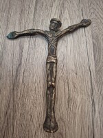 Antik Bronz Korpusz Feszület.