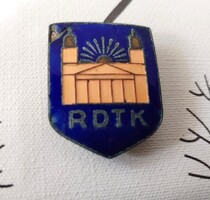 Ritka RDTK (Debreceni Református Dóczy Leánygimnázium) antik zománcozott jelvény