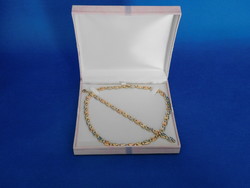 Sokszínű  Arany 14k nöi nyakék + karlánc  18.5 gr