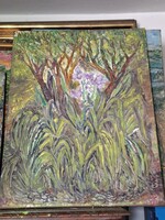 JÁK PÉTER 2026 o/v 60X 80cm " A REMETE"-veszprémi Kolostor kerti élmény
