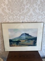 Badacsonyi landscape – signed watercolor