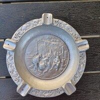 Vintage cast metal ashtray