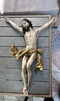 Large antique Jesus crucifix