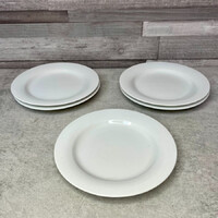 Zsolnay Pécs fehér porcelán süteményes tányér szett