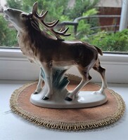 Porcelán szarvas GDR