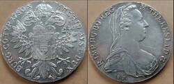 Mária Terézia SF Tallér 1780 /1.  Ag ezüst . F2026