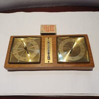 Retro traditional weather station with thermometer, Kádár style decor