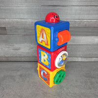 Fisher Price matató, fejlesztő tanulótorony - piros gombos