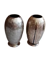 Régi Ezüstözött Art Deco WMF Ikora Váza Pàr
