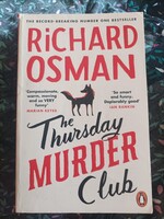 Richard Osman The Thursday murder club bestseller mistery book, angol nyelvű könyv