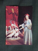 Kártyanaptár,Oroszország,Moszkva,cirkusz,Natalja Durova pelikánokkal, 1985  (6)