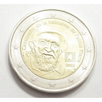 Franciaország,2 euro 2012 - Pierre Abbé pap aUNC+ ötvözet