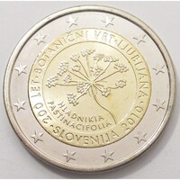 Szlovénia,2 euro 2010 - Botanikus Kert aUNC+ ötvözet