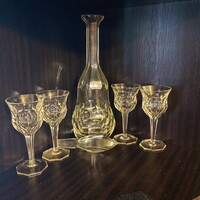 Biedermeier    készlet 4 db pohár 3 kicsi leppattanás Butella 40 cm tetővel hibátlan 1. Készlet