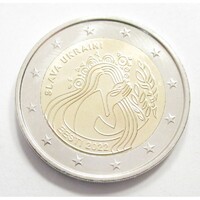 Észtország,2 euro 2022 - Támogatás Ukrajnának aUNC+ ötvözet