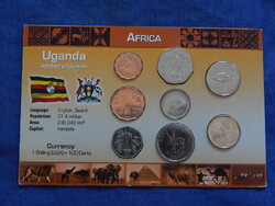 Uganda különböző évszámú forgalmi sor (8 db) 1 Shilling - 500 Shillings