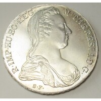 Ausztria,Mária Terézia 1780 SF tallér aUNC+ ezüst 28.070g833