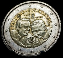Olaszország 2 euró, ND (2022) 30. Évforduló - Giovanni Falcone és Paolo Borsellino bírák halál E05E6